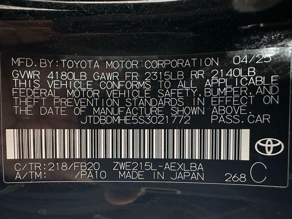 used 2025 Toyota Corolla Hybrid car, priced at $23,495