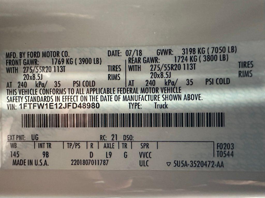 used 2018 Ford F-150 car, priced at $27,995