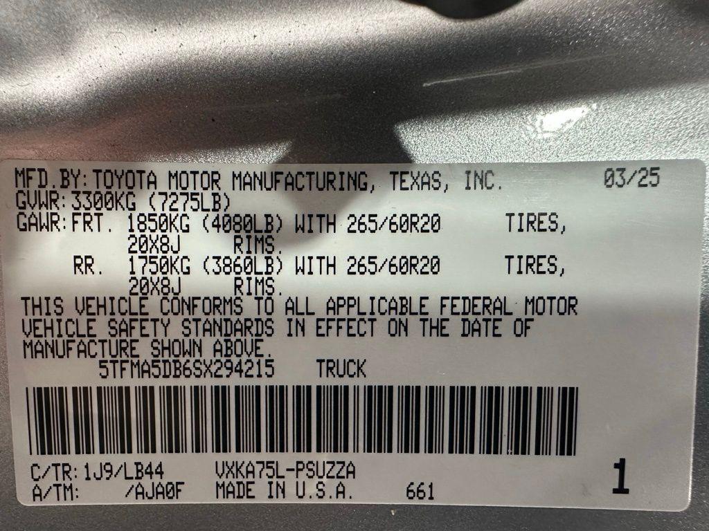 used 2025 Toyota Tundra car, priced at $55,495