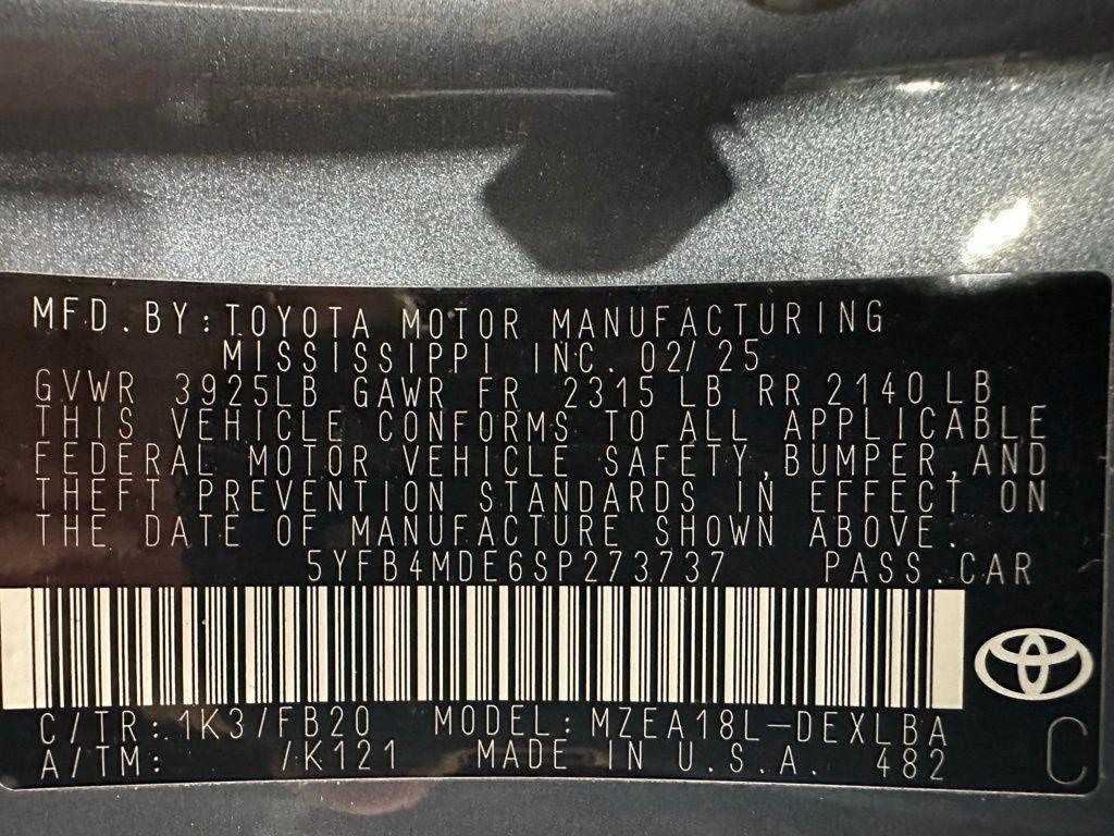 used 2025 Toyota Corolla car