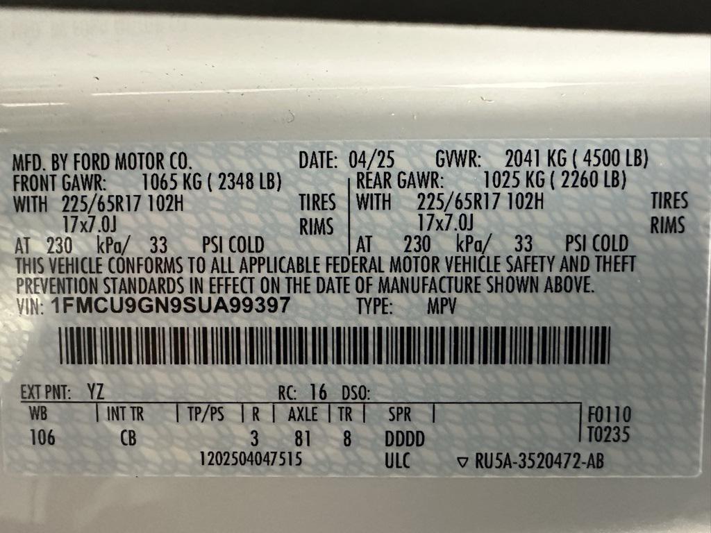 used 2025 Ford Escape car, priced at $22,495