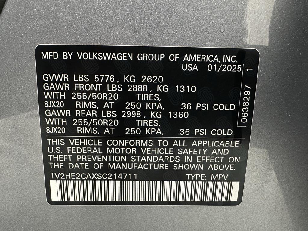 used 2025 Volkswagen Atlas Cross Sport car, priced at $30,995