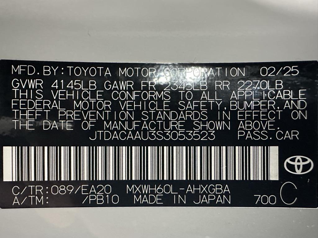 used 2025 Toyota Prius car, priced at $27,995