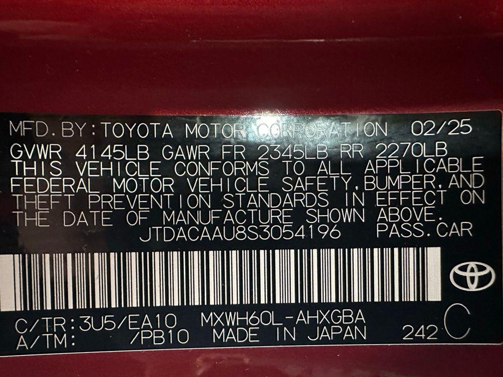 used 2025 Toyota Prius car