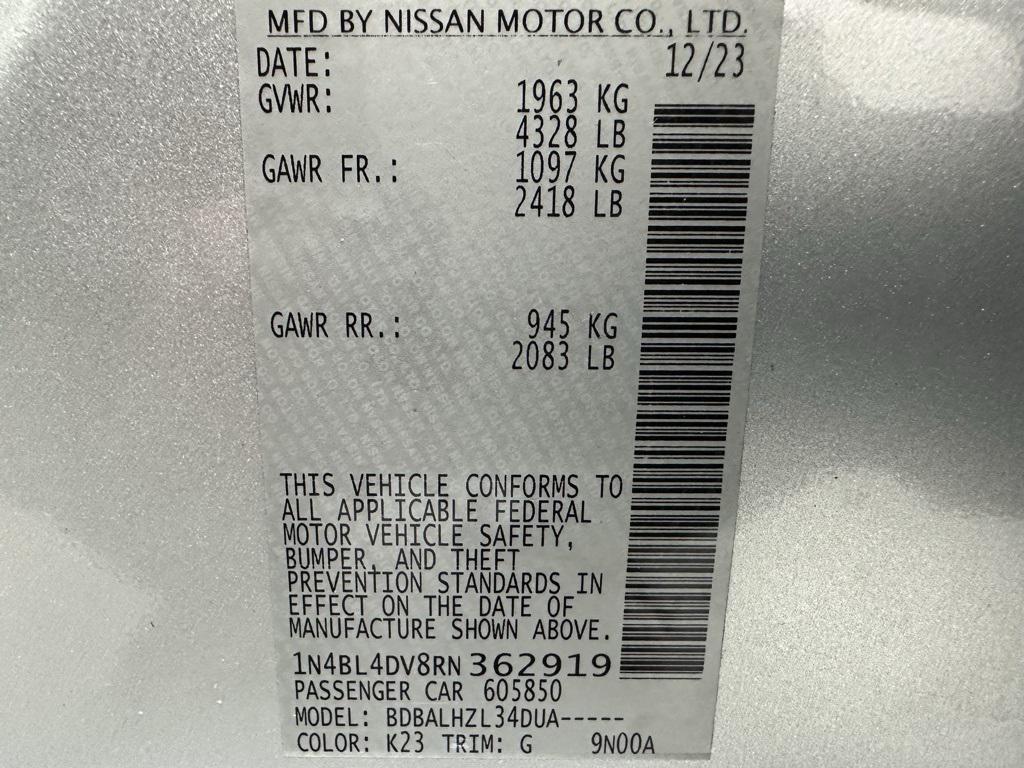 used 2024 Nissan Altima car, priced at $18,495