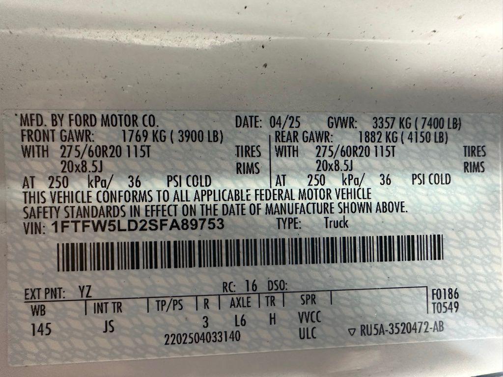 used 2025 Ford F-150 car, priced at $55,995