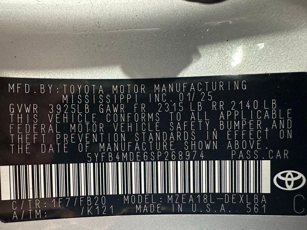 used 2025 Toyota Corolla car, priced at $19,995