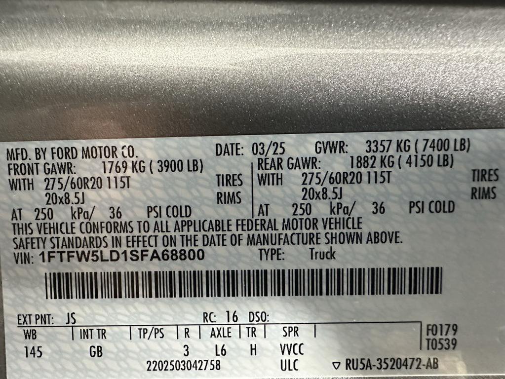 used 2025 Ford F-150 car, priced at $55,995