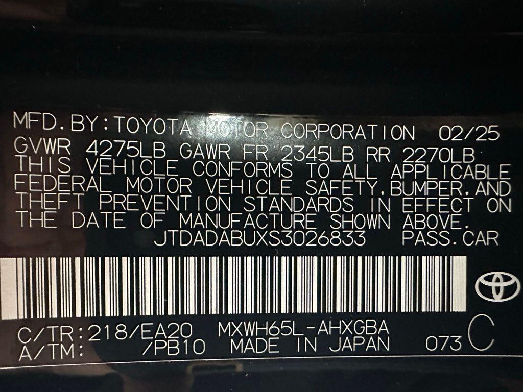 used 2025 Toyota Prius car, priced at $31,495