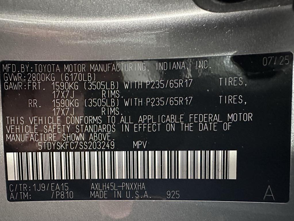 used 2025 Toyota Sienna car, priced at $44,995