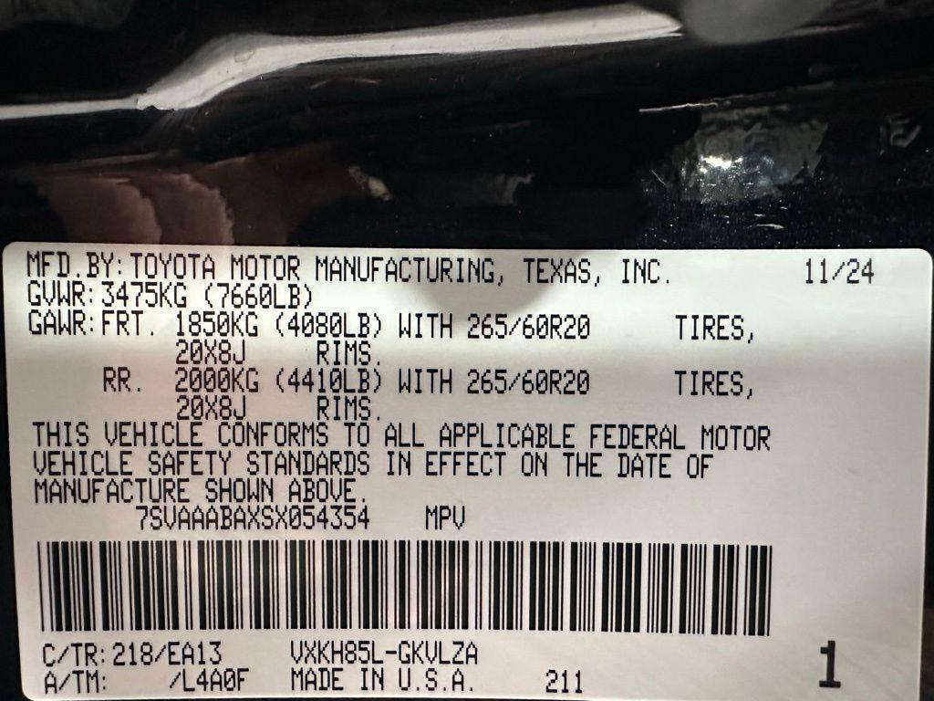 used 2025 Toyota Sequoia car, priced at $67,495