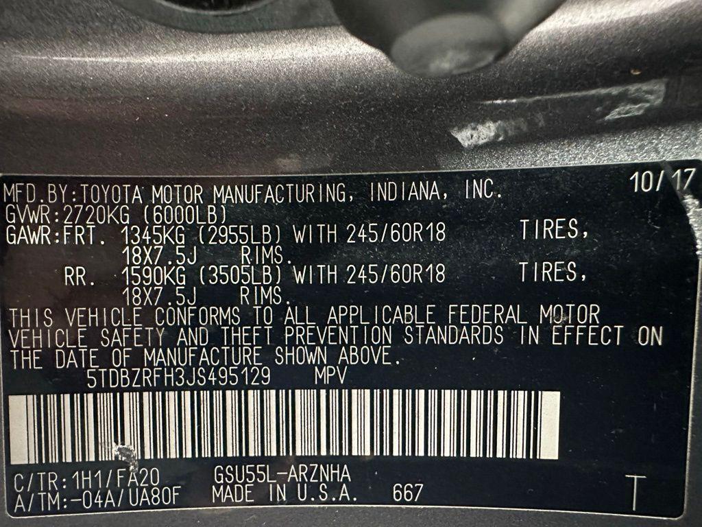used 2018 Toyota Highlander car