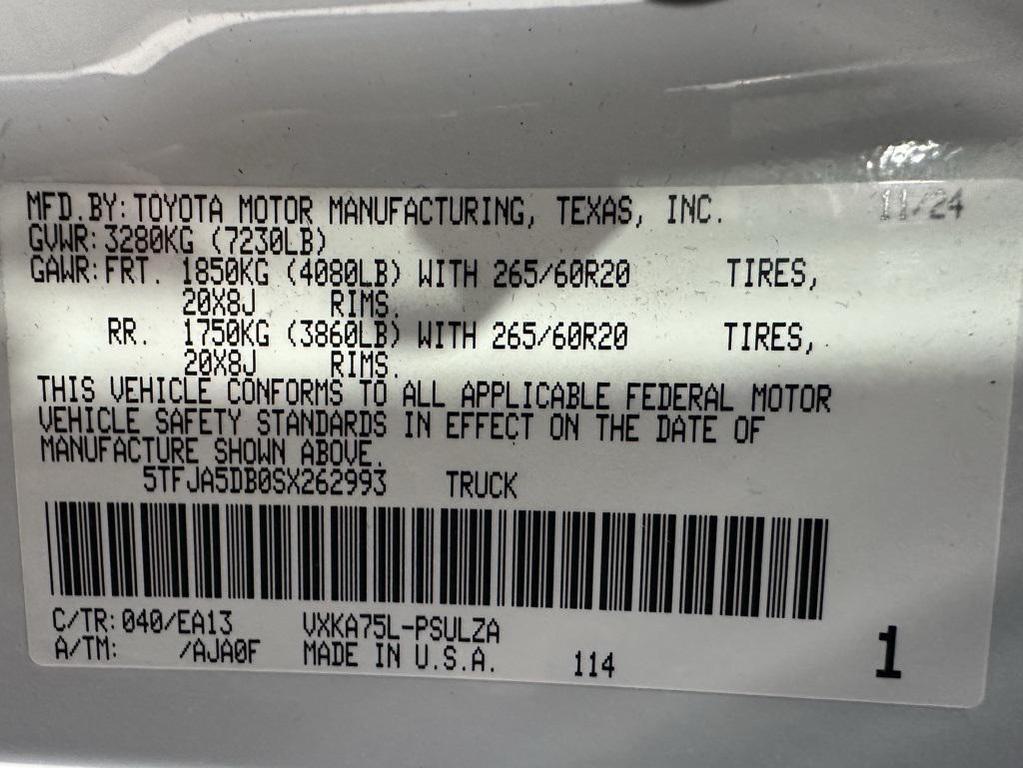 used 2025 Toyota Tundra car, priced at $47,995