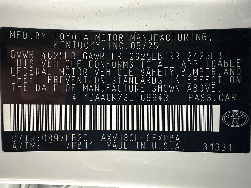 used 2025 Toyota Camry car