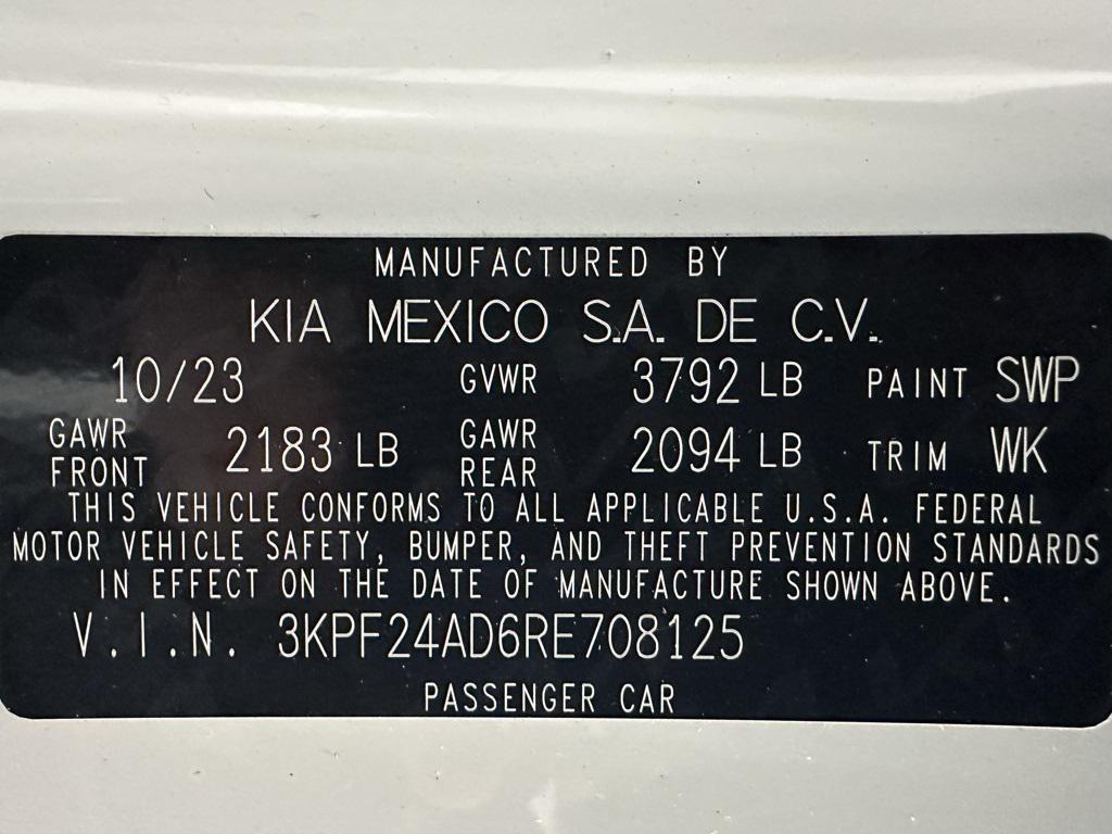 used 2024 Kia Forte car, priced at $16,295