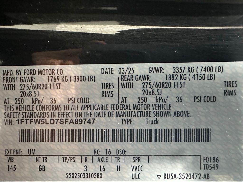 used 2025 Ford F-150 car, priced at $56,995