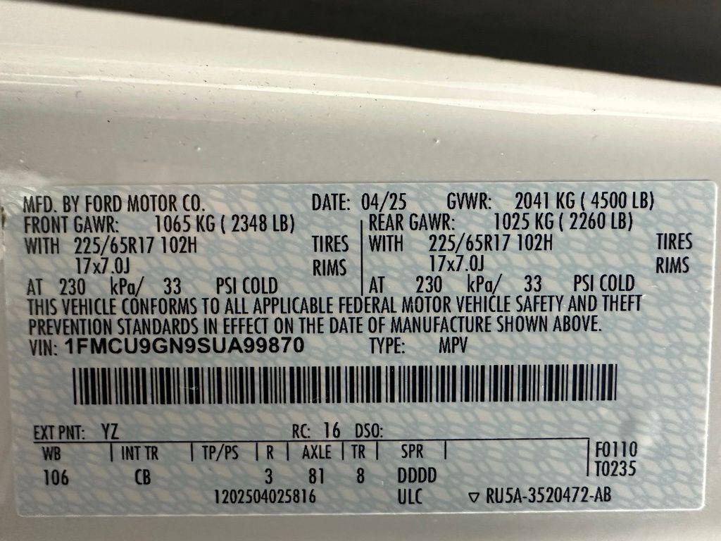 used 2025 Ford Escape car, priced at $22,795