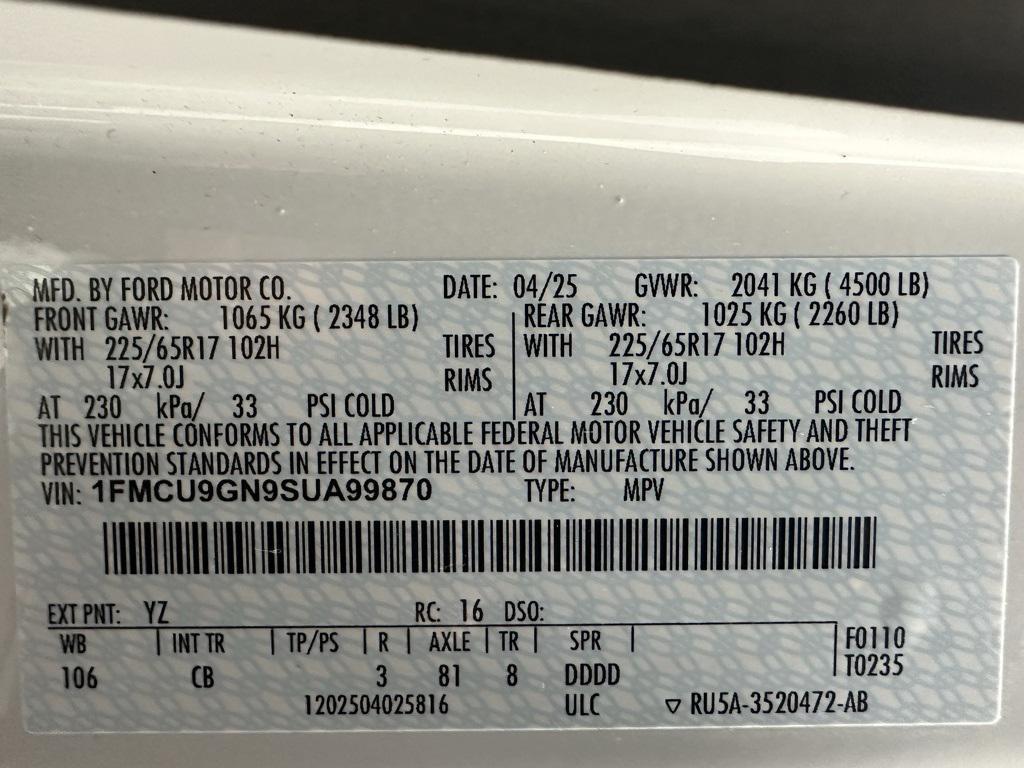 used 2025 Ford Escape car, priced at $22,795