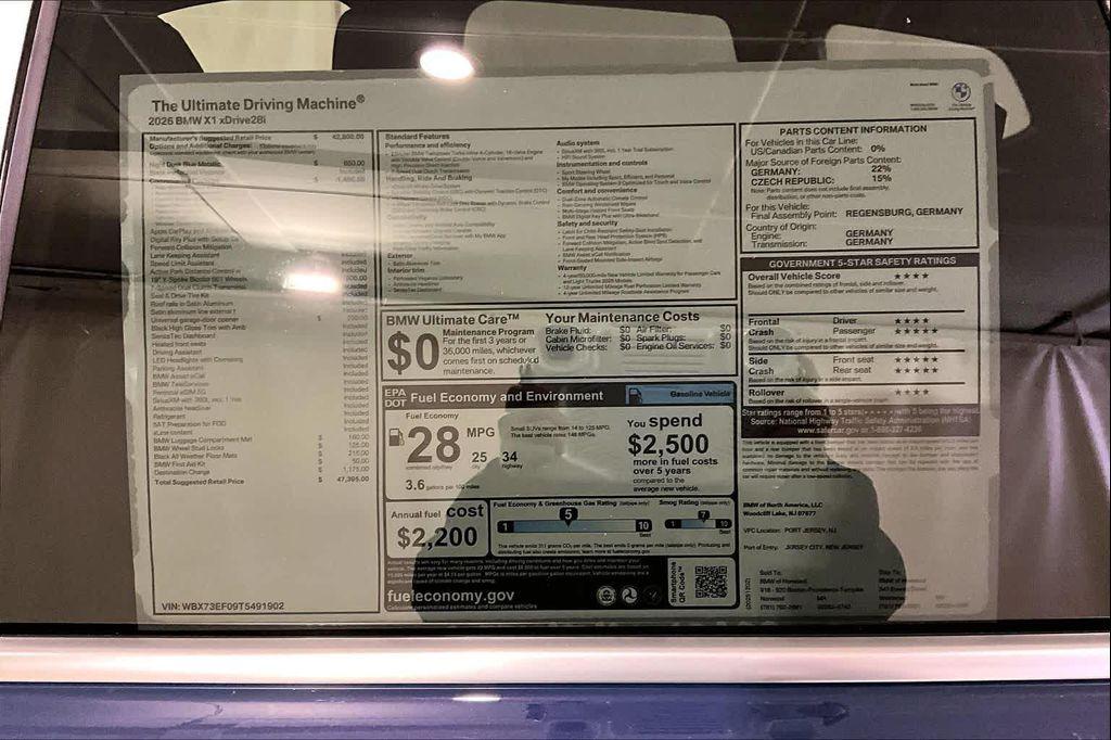 new 2026 BMW X1 car, priced at $47,395