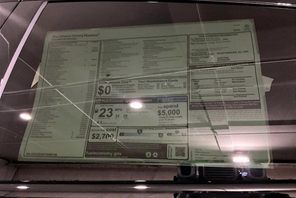 new 2026 BMW X6 car, priced at $85,525