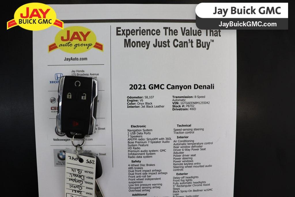 used 2021 GMC Canyon car, priced at $27,560