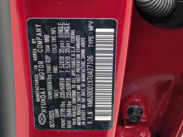 new 2026 Hyundai TUCSON Hybrid car, priced at $36,755