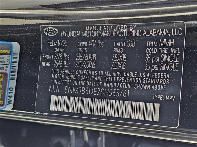 new 2025 Hyundai Tucson car, priced at $32,810