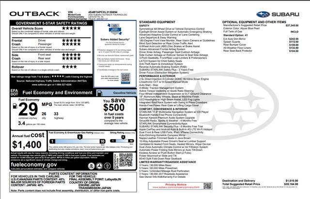 used 2020 Subaru Outback car, priced at $23,536
