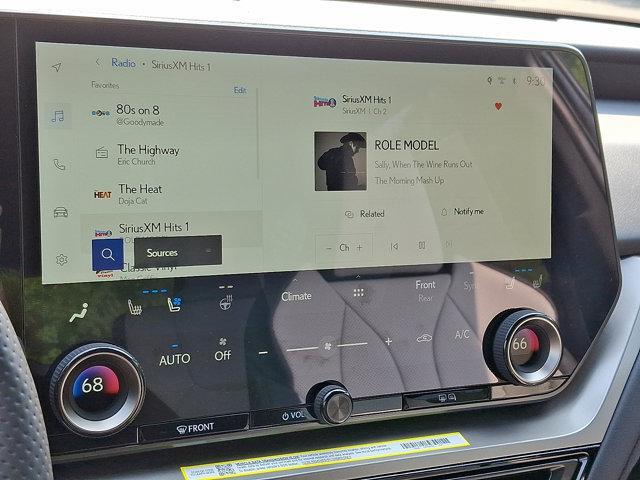 new 2025 Lexus TX 500h car, priced at $73,005