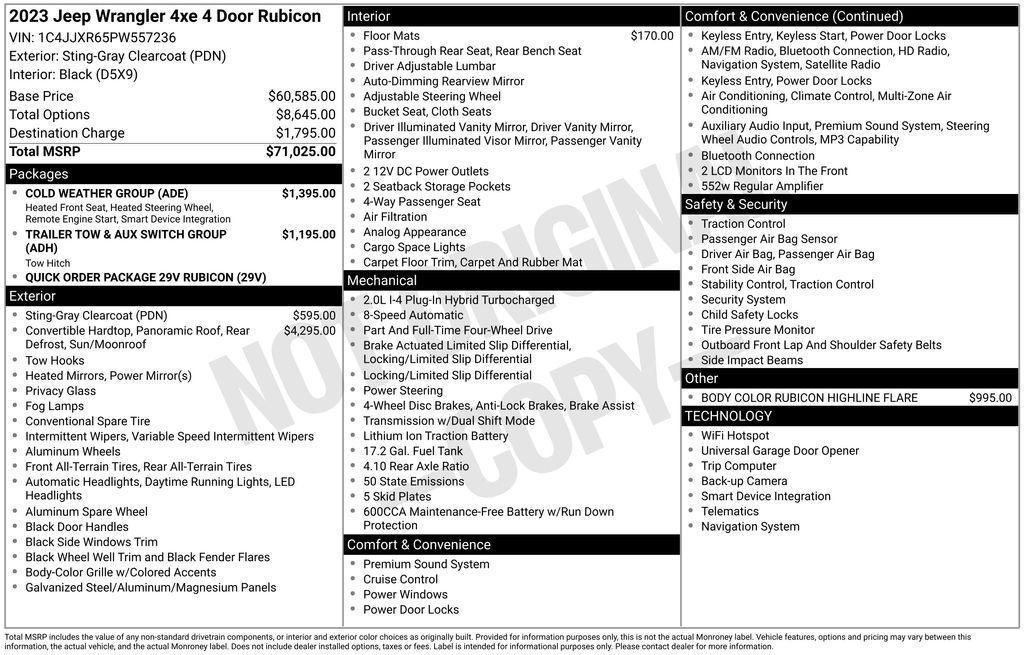 used 2023 Jeep Wrangler 4xe car, priced at $36,980