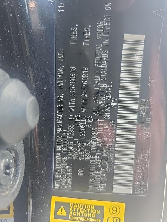 used 2019 Toyota Highlander car, priced at $22,300