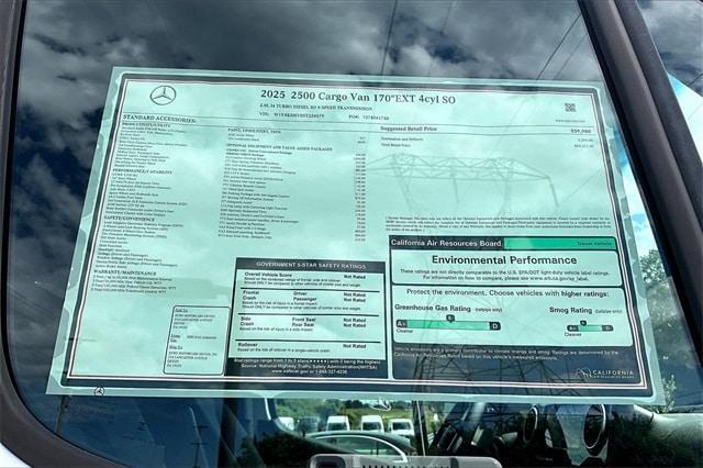 new 2025 Mercedes-Benz Sprinter 2500 car, priced at $60,376
