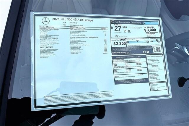 new 2026 Mercedes-Benz CLE 300 car, priced at $70,300