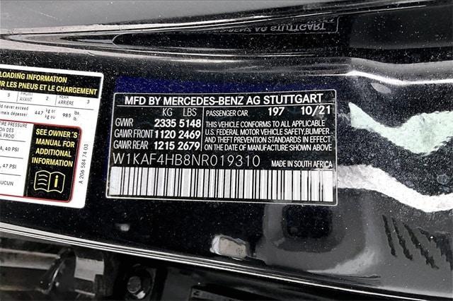 used 2022 Mercedes-Benz C-Class car, priced at $32,990