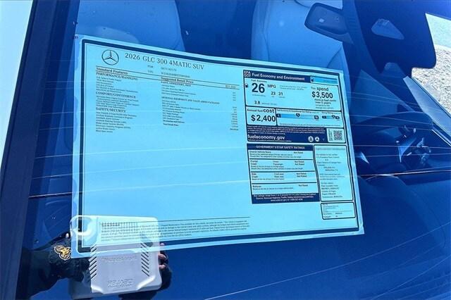 new 2026 Mercedes-Benz GLC 300 car, priced at $60,585