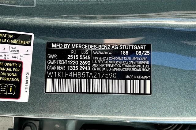 new 2026 Mercedes-Benz E-Class car, priced at $75,380