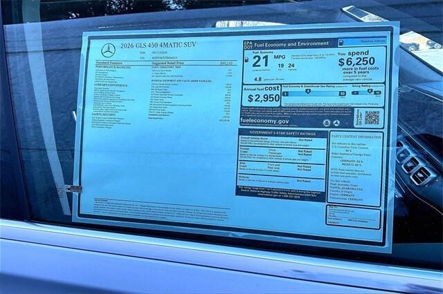 new 2026 Mercedes-Benz GLS 450 car, priced at $95,225