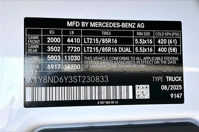 new 2025 Mercedes-Benz Sprinter 3500XD car, priced at $72,692