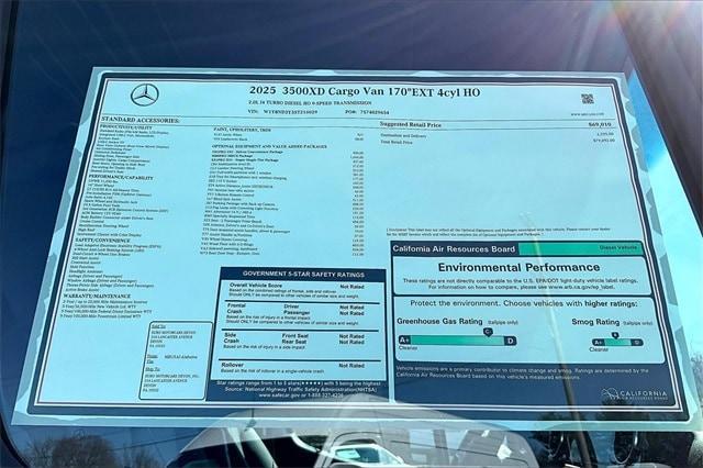 new 2025 Mercedes-Benz Sprinter 3500XD car, priced at $69,556