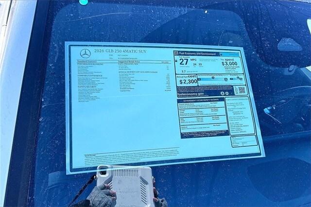 new 2026 Mercedes-Benz GLB 250 car, priced at $51,835