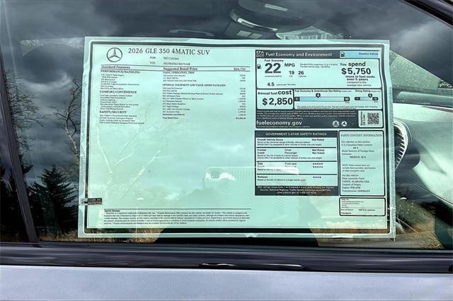 new 2026 Mercedes-Benz GLE 350 car, priced at $74,880