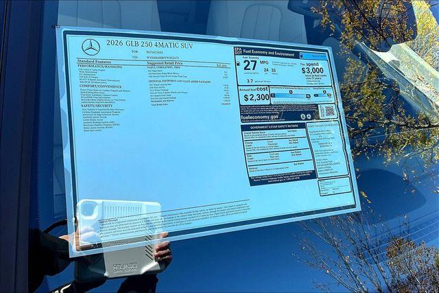 new 2026 Mercedes-Benz GLB 250 car, priced at $50,030