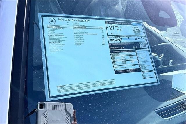 new 2026 Mercedes-Benz GLB 250 car, priced at $52,460