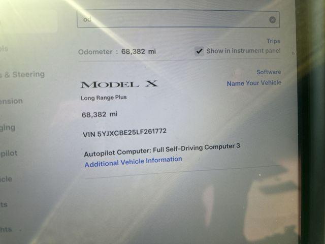 used 2020 Tesla Model X car, priced at $31,637