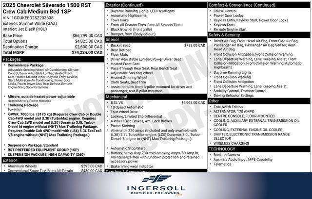 used 2025 Chevrolet Silverado 1500 car, priced at $47,000