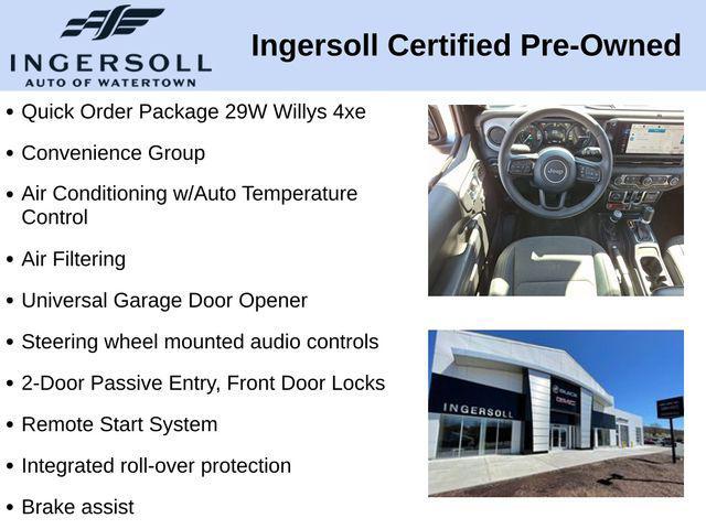 used 2025 Jeep Wrangler 4xe car, priced at $31,000