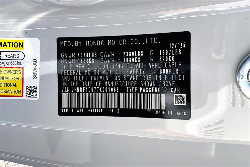 new 2026 Honda Prelude car, priced at $43,850