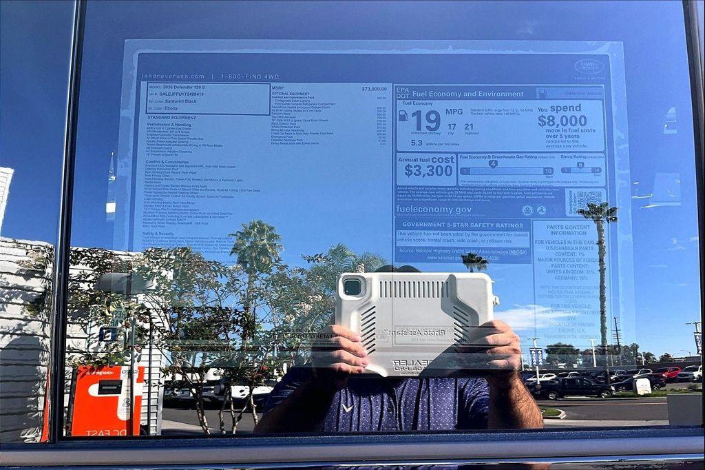 new 2026 Land Rover Defender car, priced at $81,276