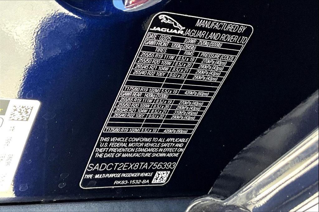 new 2026 Jaguar F-PACE car, priced at $61,163