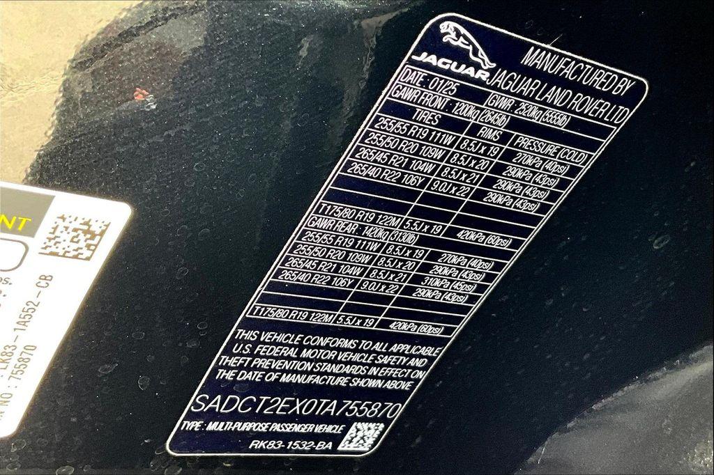 new 2026 Jaguar F-PACE car, priced at $56,053